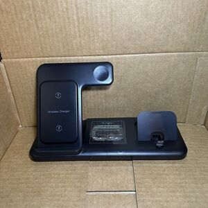 4 in 1 Wireless Charger, 15W Fast Charging Station Dock W/USB C Port.